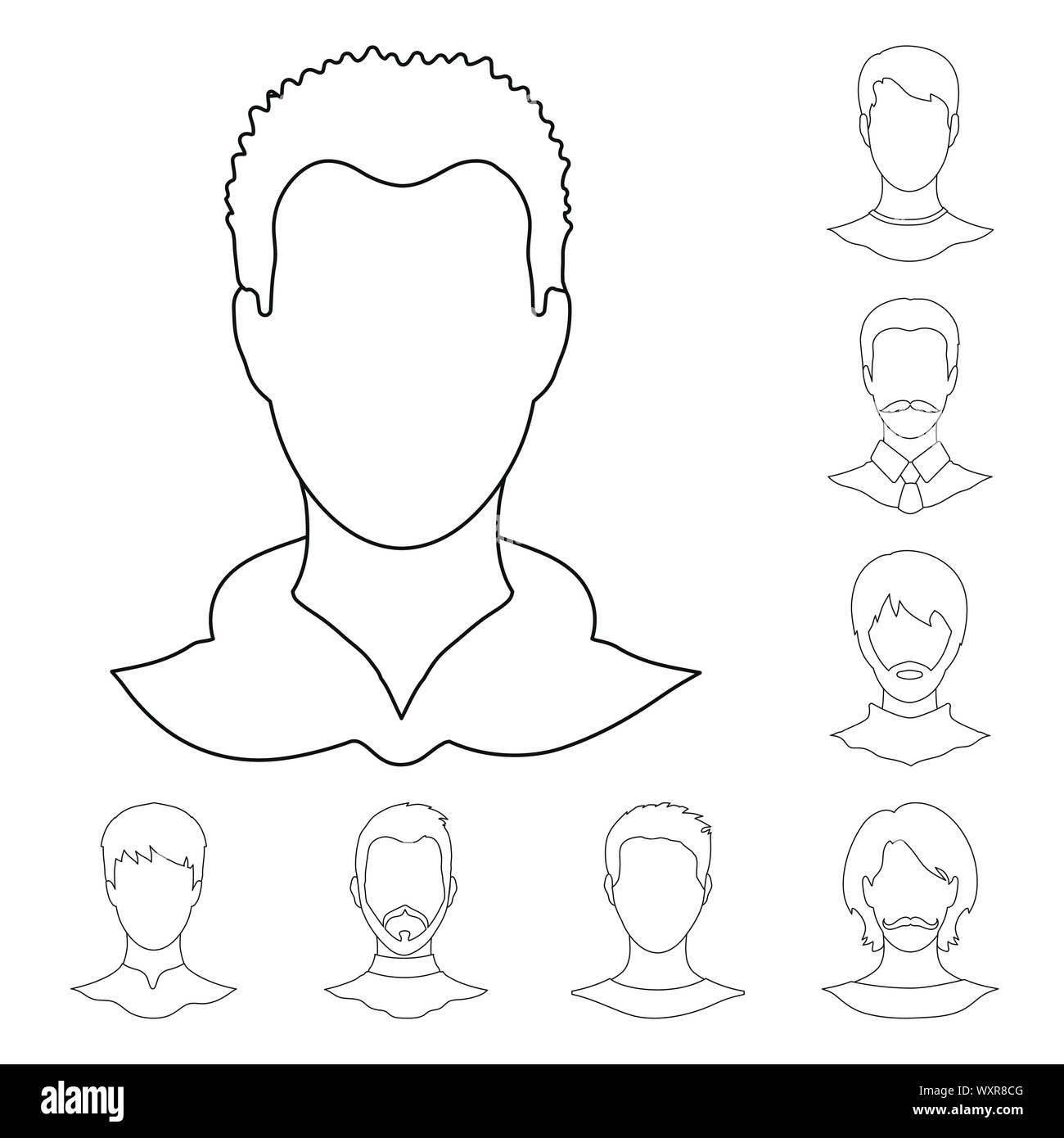 Vector illustration of professional and photo icon. Set of professional and profile stock vector illustration. Stock Vector