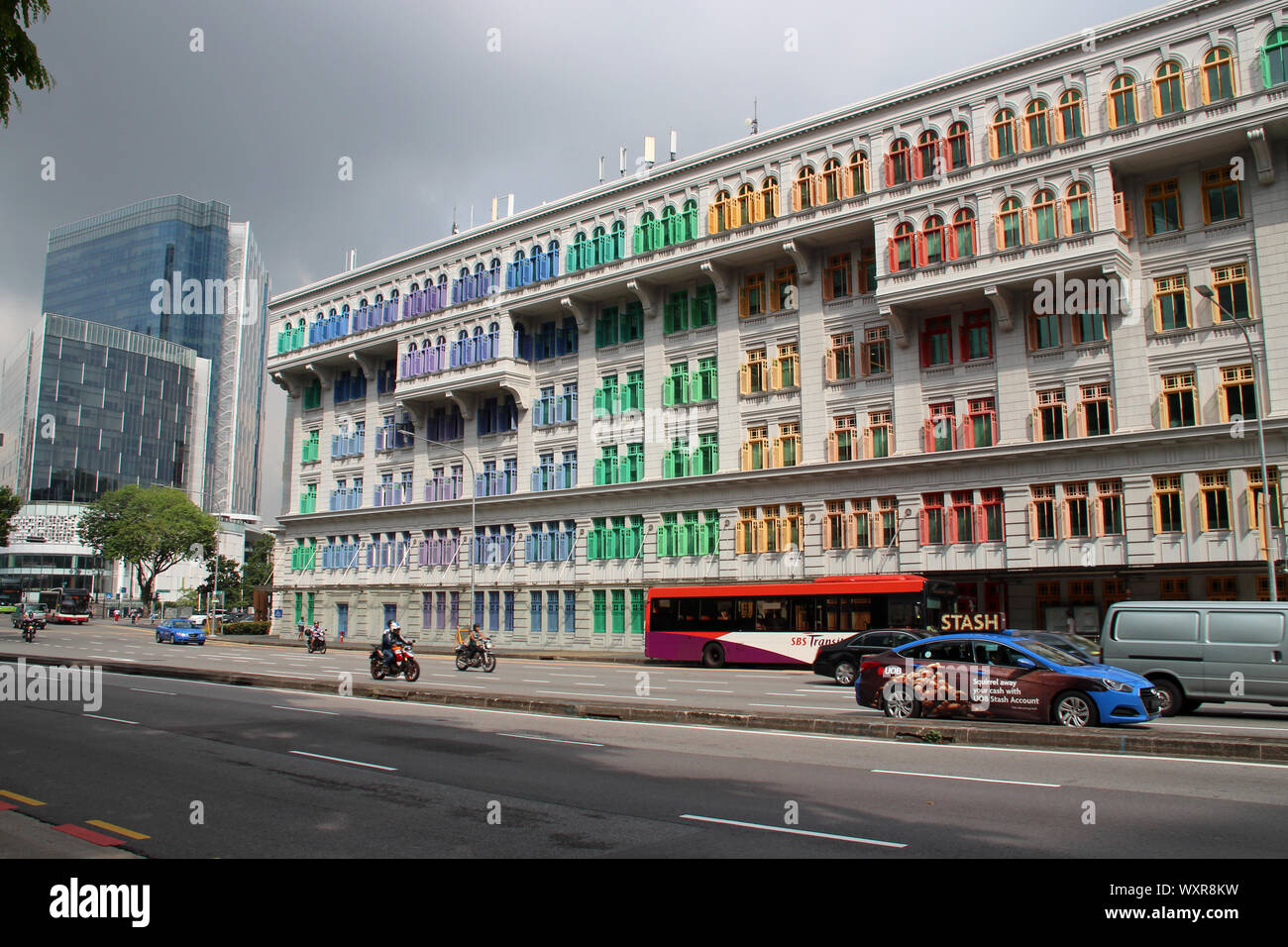 MICA Building in singapore Stock Photo