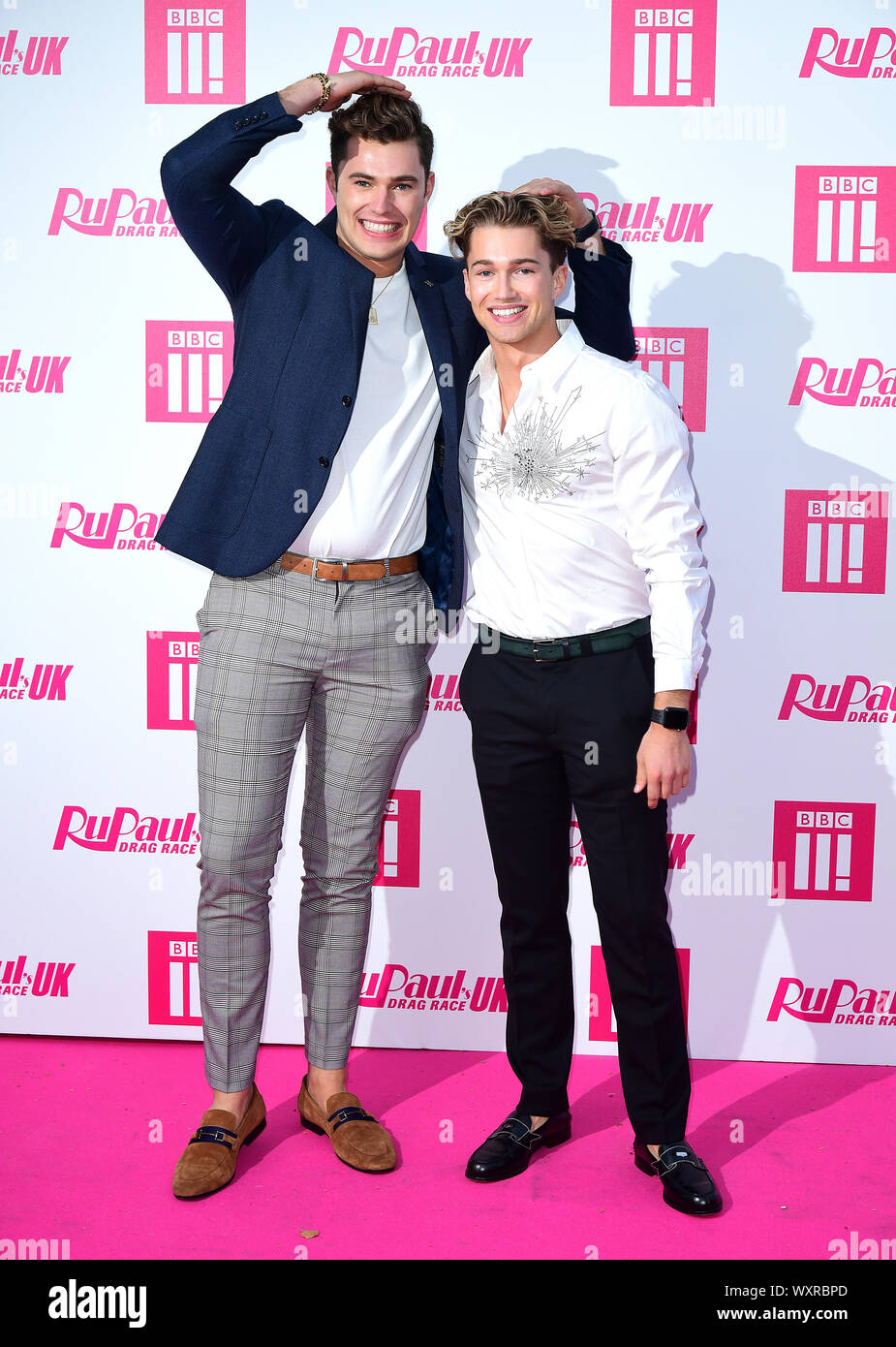 Curtis And Aj Pritchard Attending The Rupaul Drag Race Premiere Bloomsbury Ballroom London Stock Photo Alamy