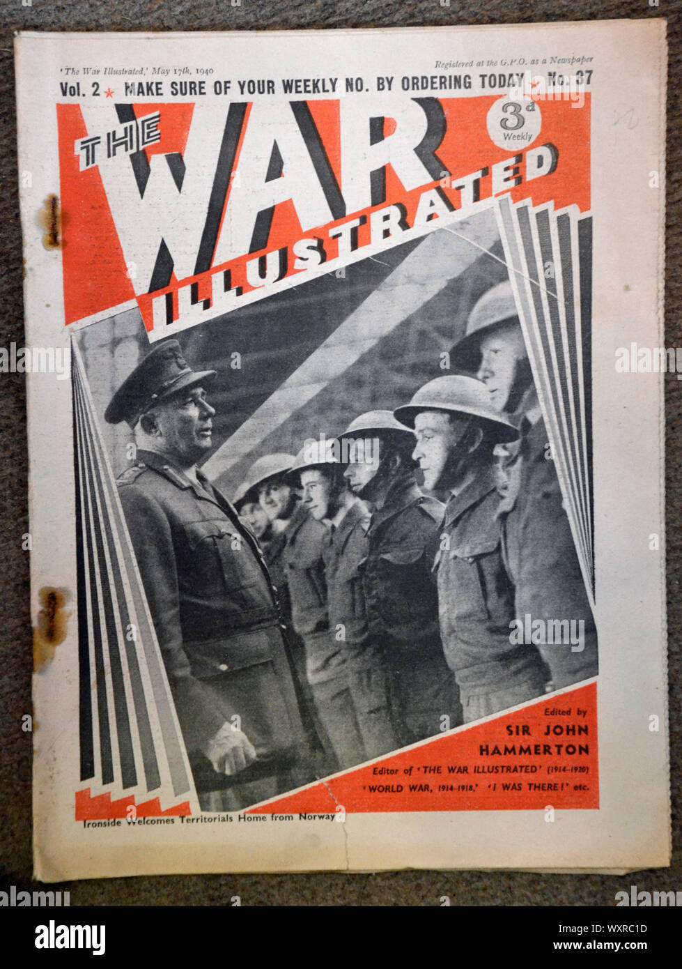 The War Illustrated, May 17 1940. Found in an antiques shop in Lincolnshire, UK Stock Photo