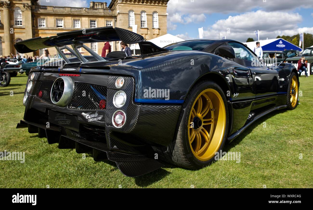 Pagani Zonda Tricolore on show at the 2019 Salon Privé at Blenheim Palace, Oxfordshire Stock Photo