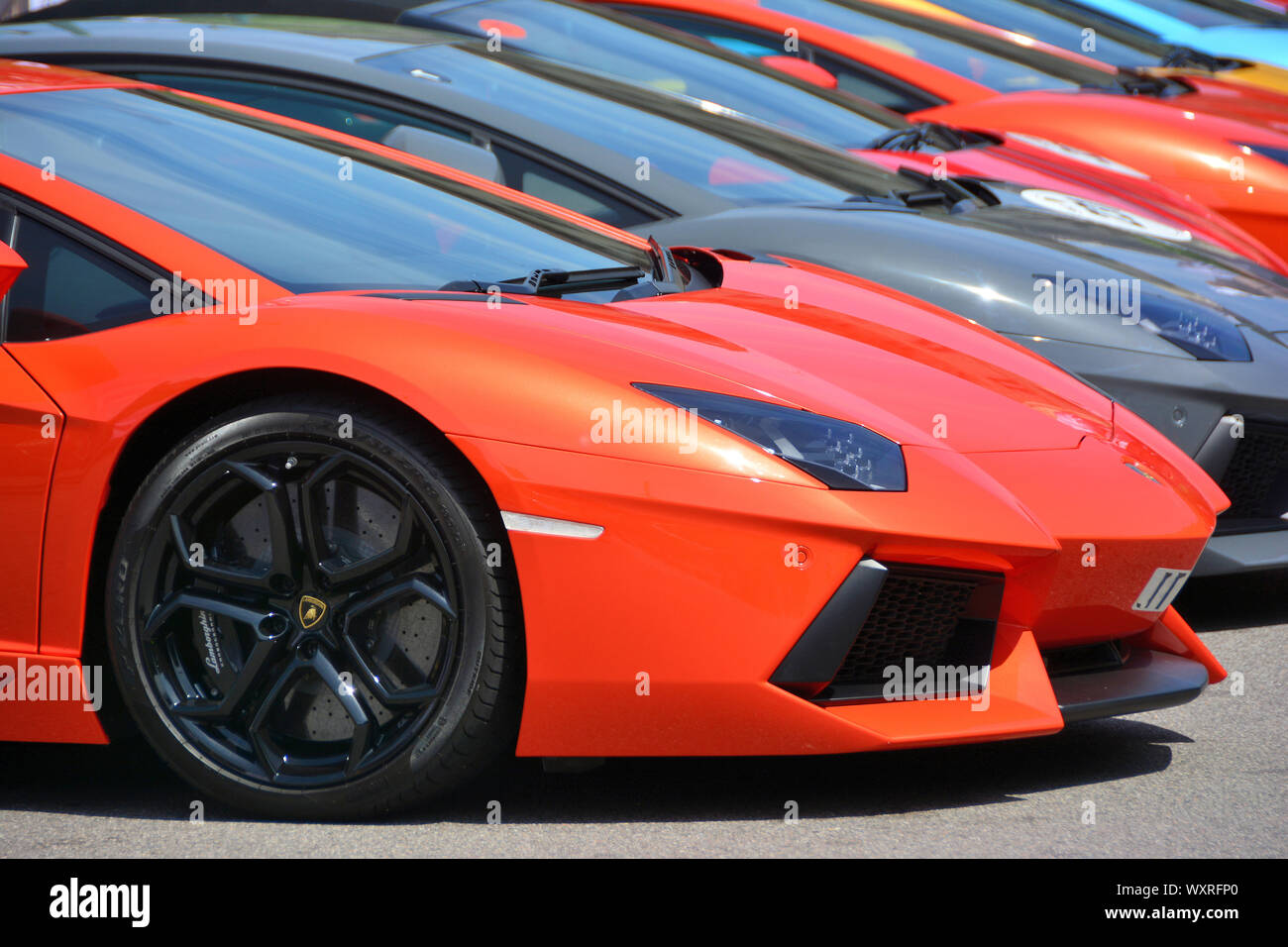 luxury sports car, Milan, Milano, Italy, Europe Stock