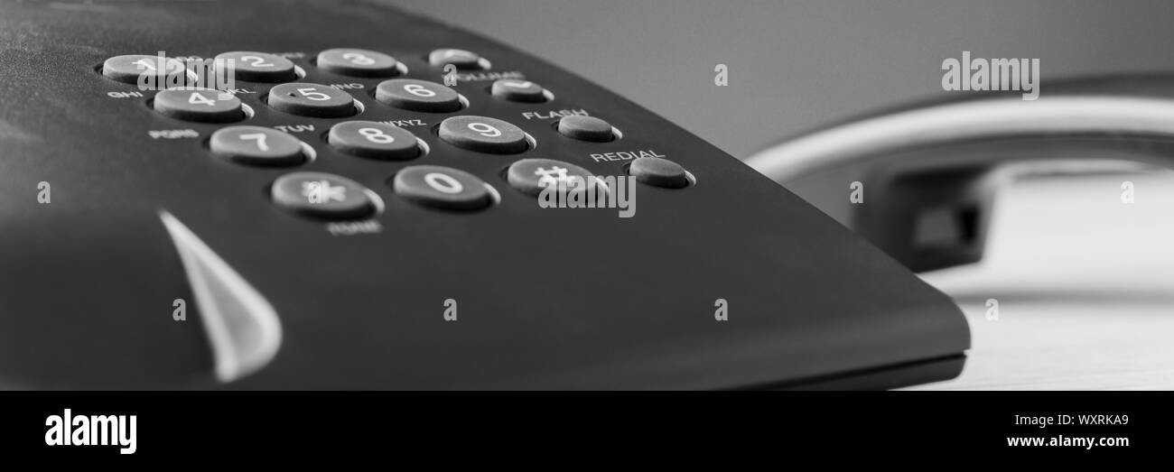 Landline phone Black and White Stock Photos & Images Alamy