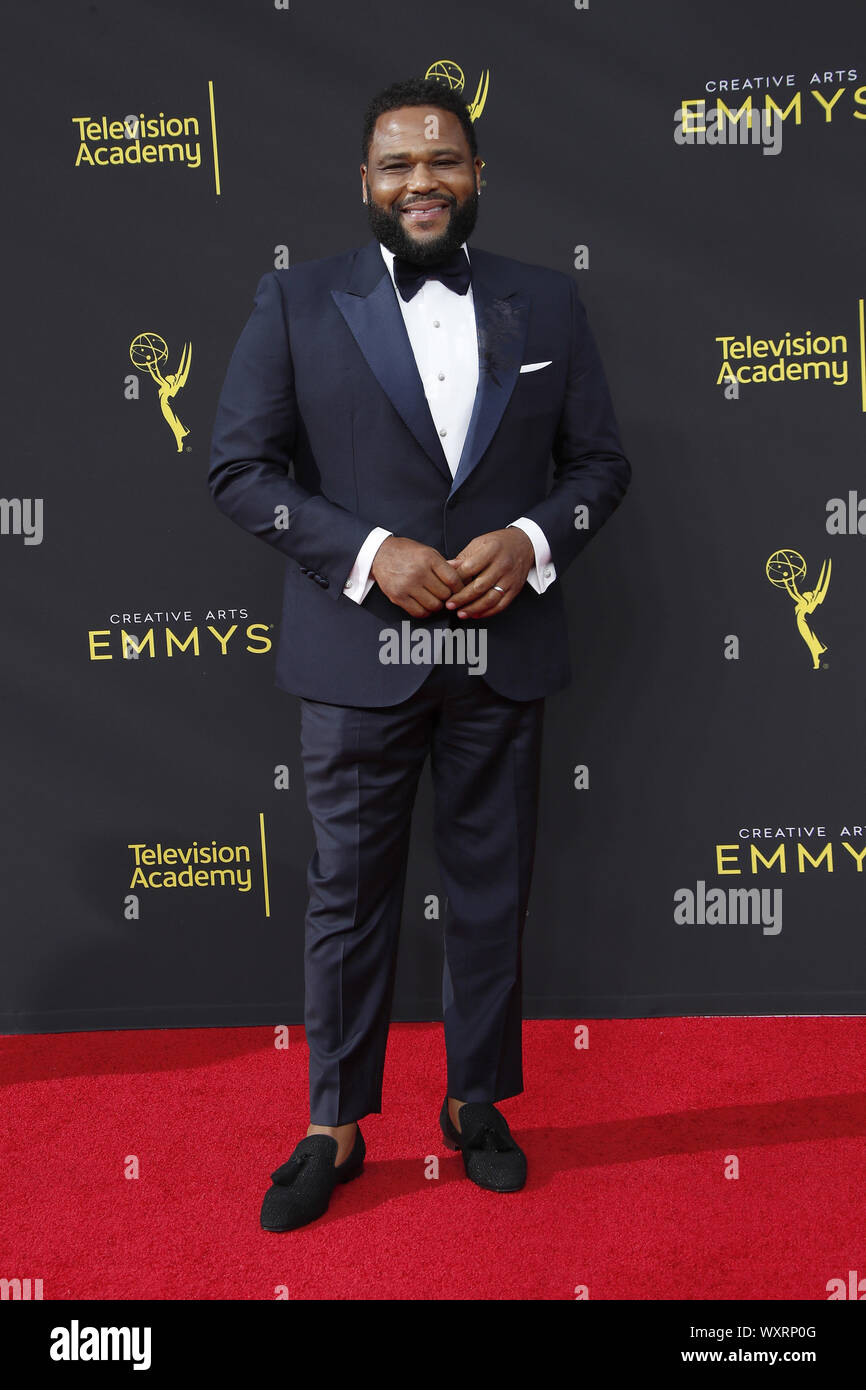 September 17, 2019, Los Angeles, CA, USA: LOS ANGELES - SEP 14:  Anthony Anderson at the 2019 Primetime Emmy Creative Arts Awards at the Microsoft Theater on September 14, 2019 in Los Angeles, CA (Credit Image: © Kay Blake/ZUMA Wire) Stock Photo