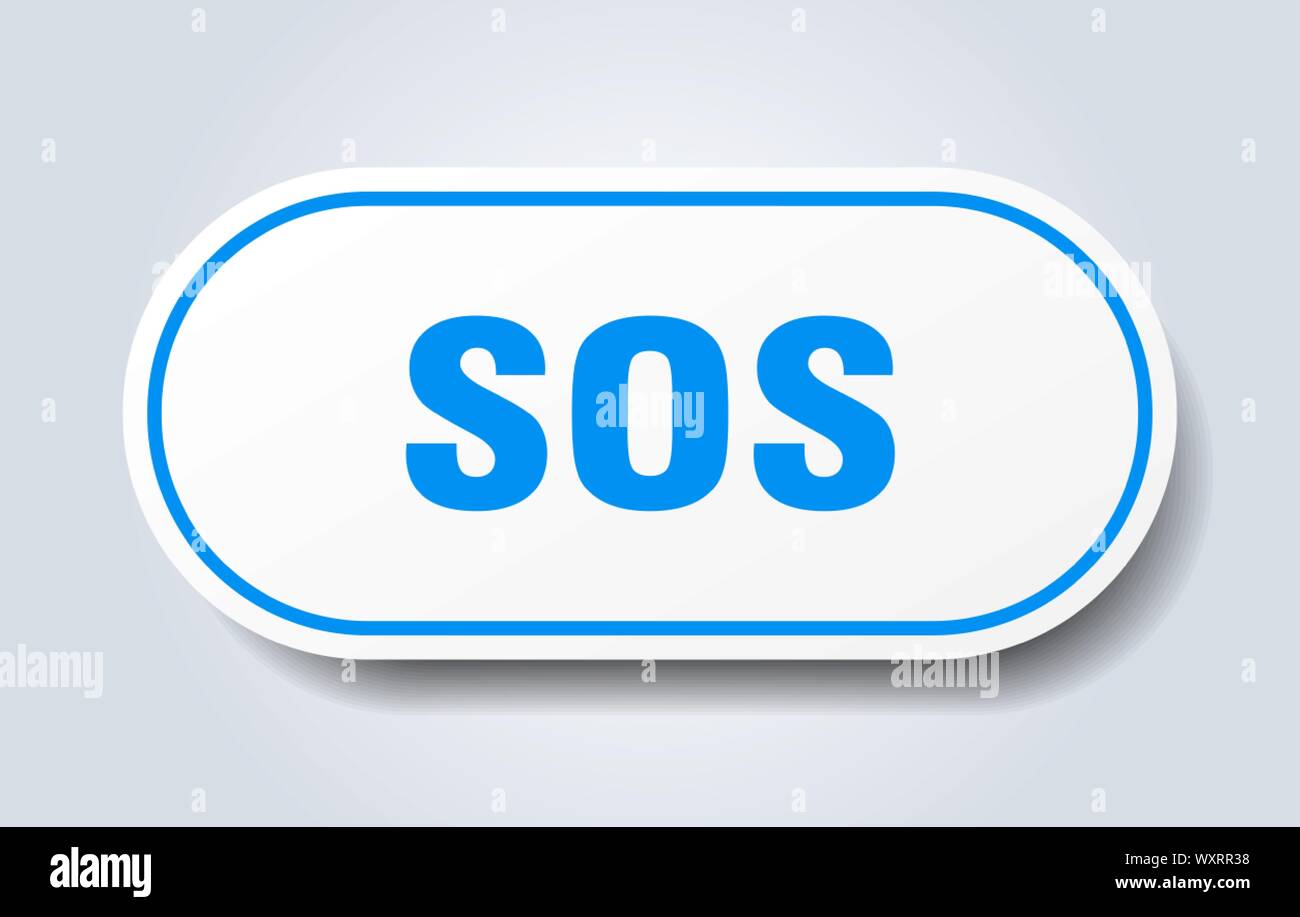 sos sign. sos rounded blue sticker. sos Stock Vector Image & Art Alamy