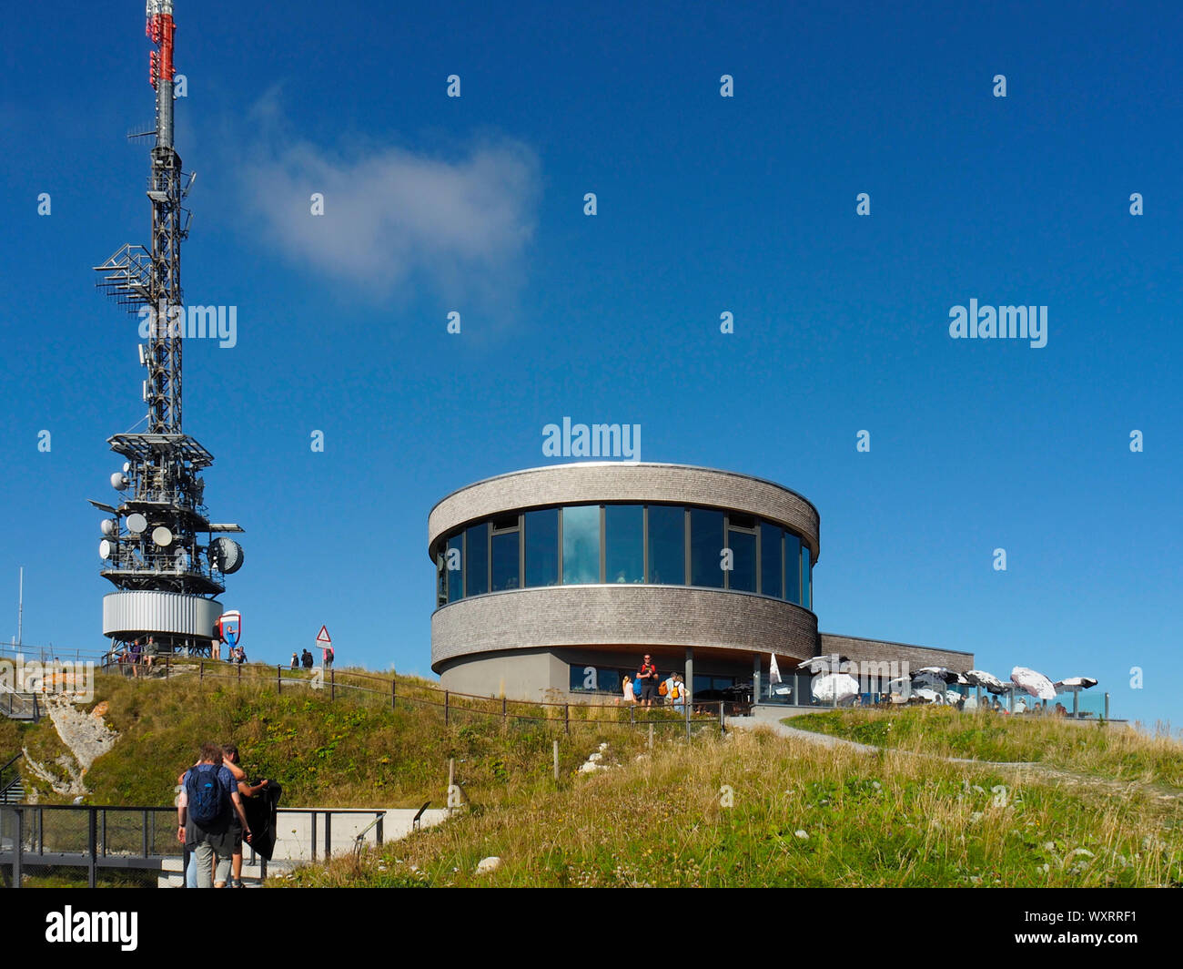 Hoher Kasten im Alpstein der Appenzeller Alpen Stock Photo