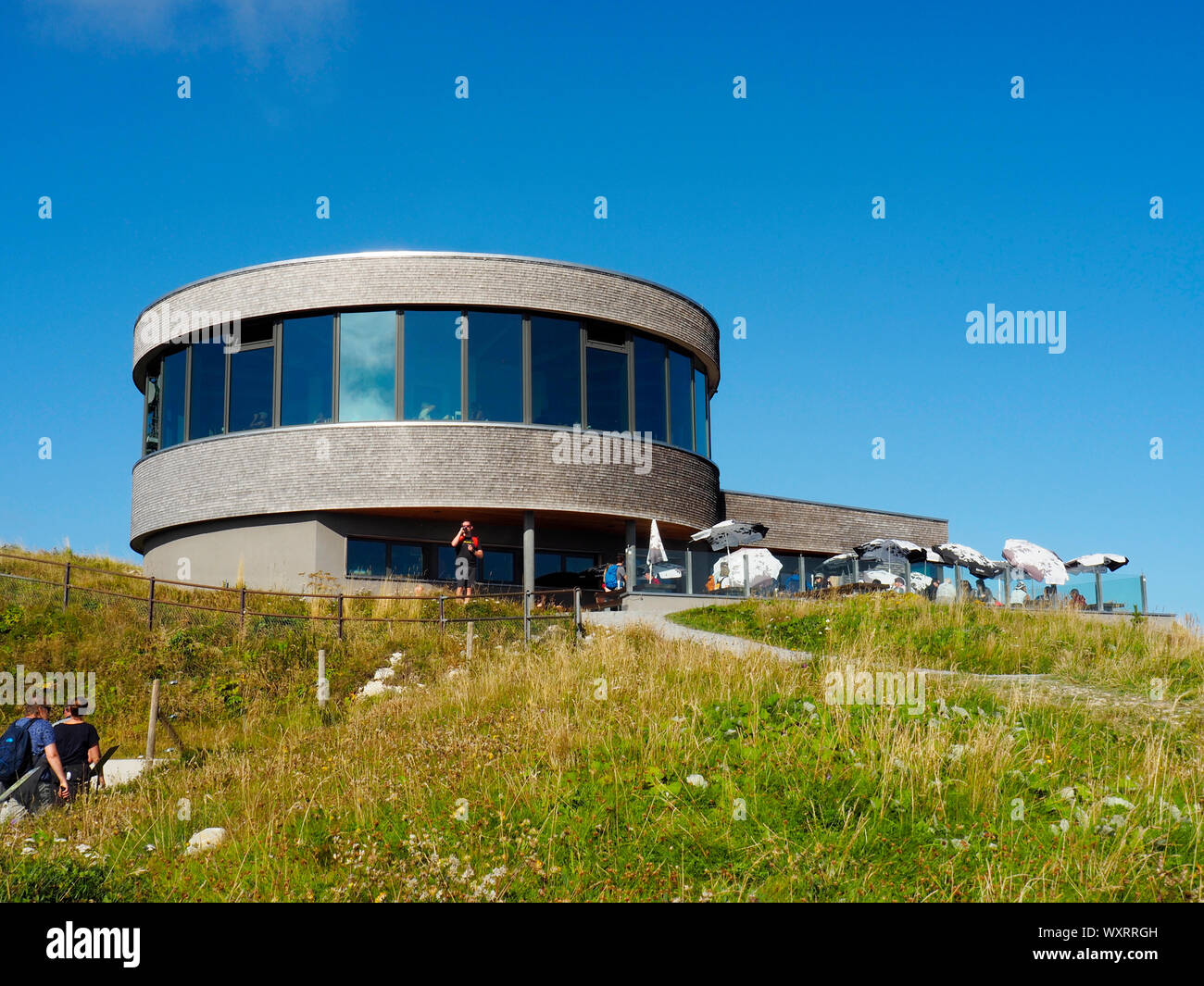 Hoher Kasten im Alpstein der Appenzeller Alpen Stock Photo