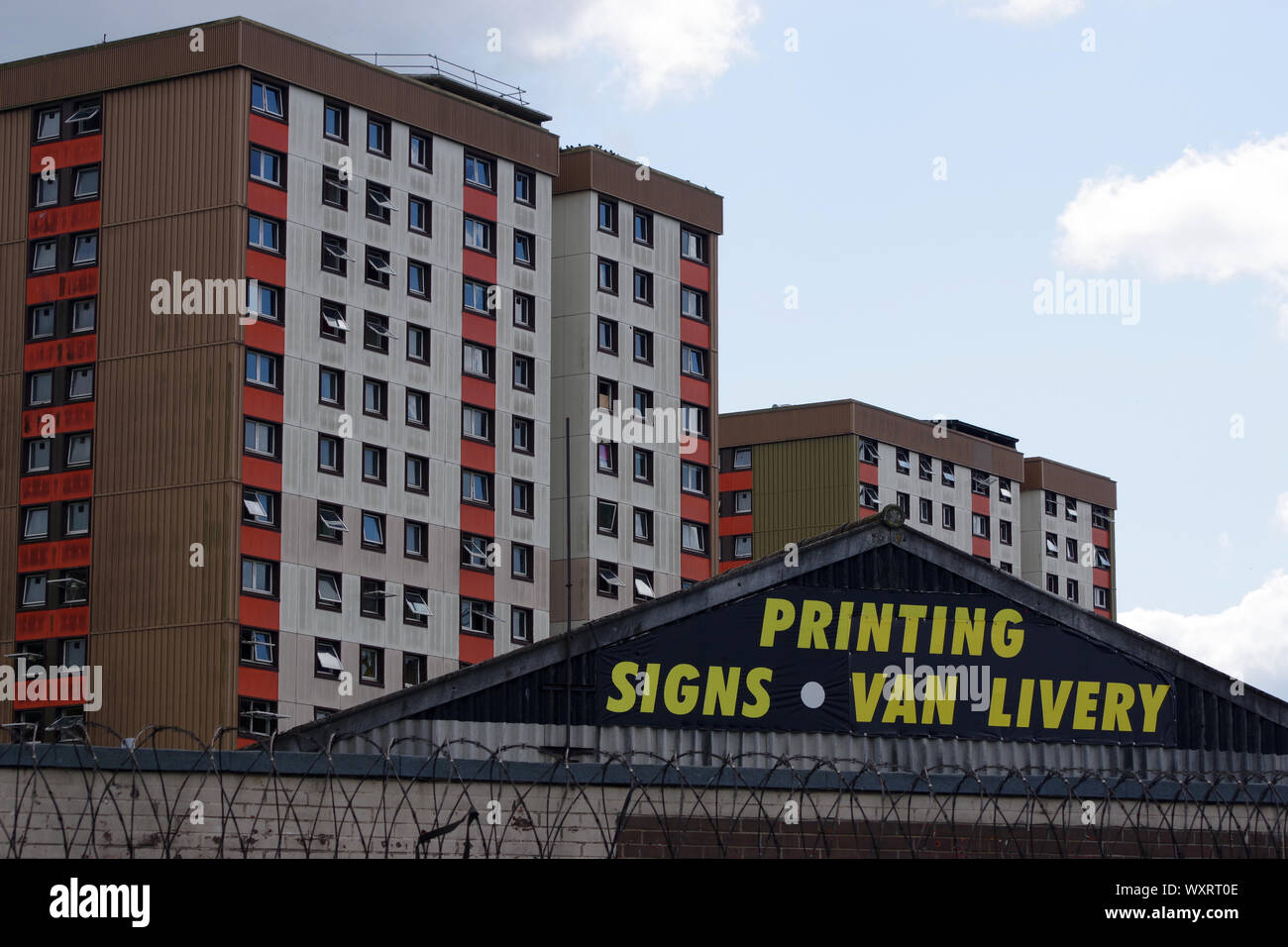 Clydebank East High Flats Newshot, Edmonstone and Howcraigs courts and