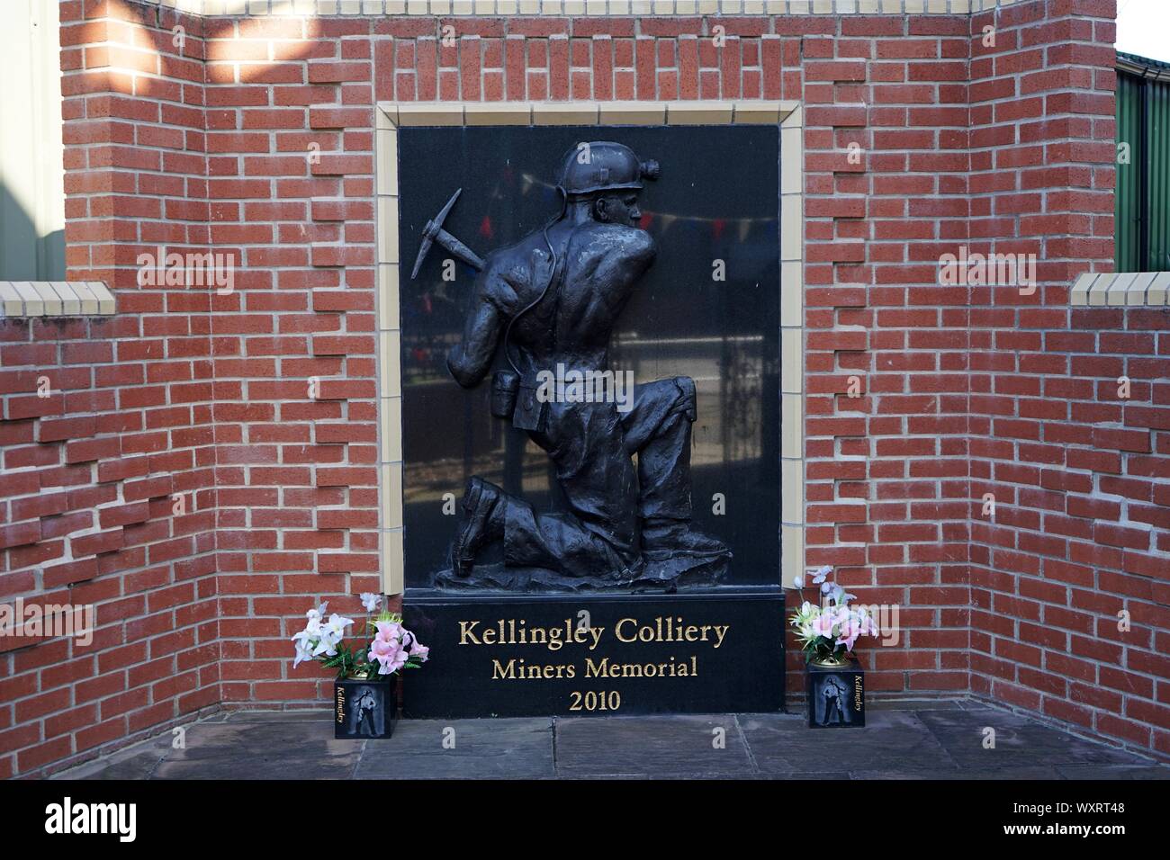 Kellingley Colliery Mines Memorial 2010 at the national coal minning museum for england Walkefield Yorkshire England Stock Photo