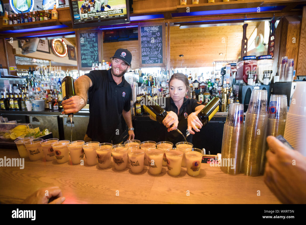 South Lake Tahoe Famous Restaurant The Beacon And Outdoor Deck And Dining The Beacon In South Lake Tahoe Is Famous For Its Rum Runner Drink Stock Photo Alamy