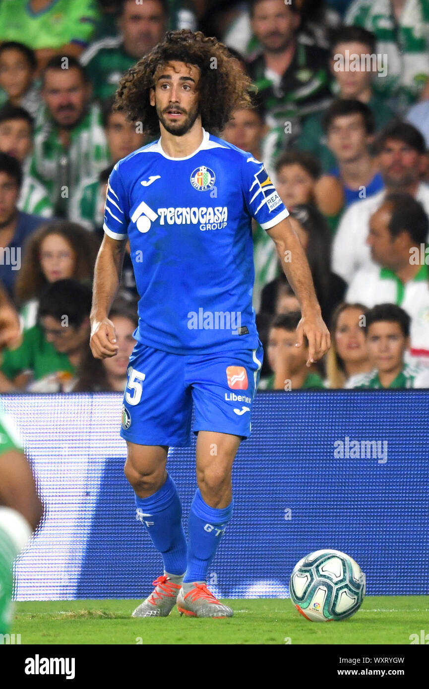 SEVILLA, 15-09-2019. Primera Division Spanish League. LaLiga. Estadio  Benito Villamarin. Marc Cucurella (Getafe) during the game Real Betis -  Getafe CF Stock Photo - Alamy