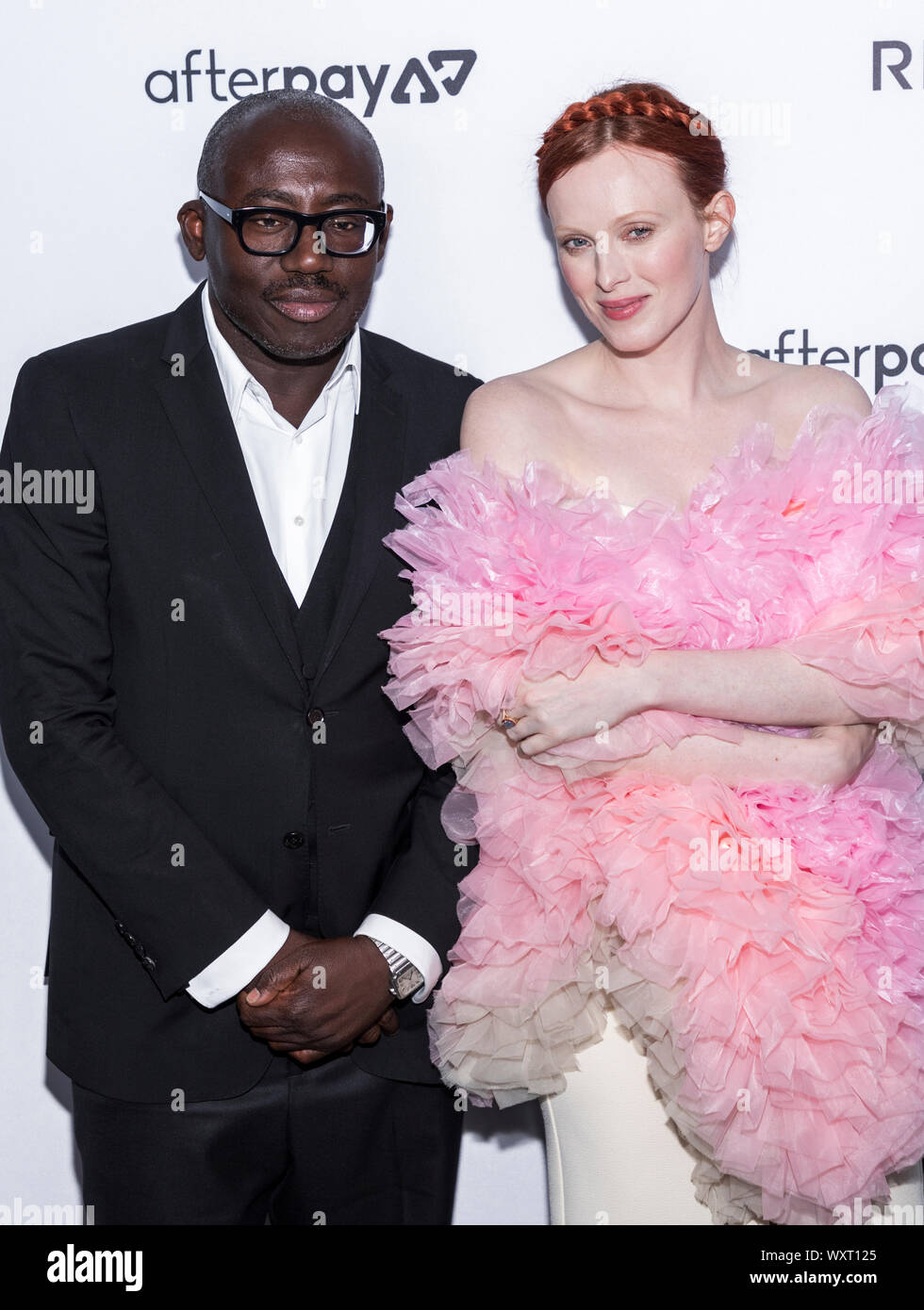 New York, NY, USA - September 5, 2019: Edward Enninful and Karen Elson attend The Daily Front Row 7th Fashion Media Awards at The Rainbow Room at Rock Stock Photo