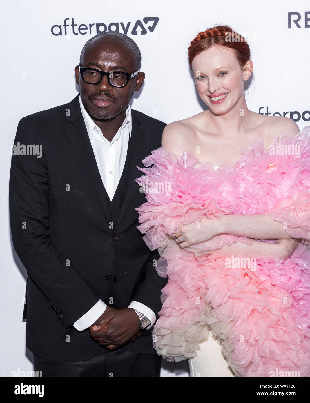 New York, NY, USA - September 5, 2019: Edward Enninful and Karen Elson attend The Daily Front Row 7th Fashion Media Awards at The Rainbow Room at Rock Stock Photo