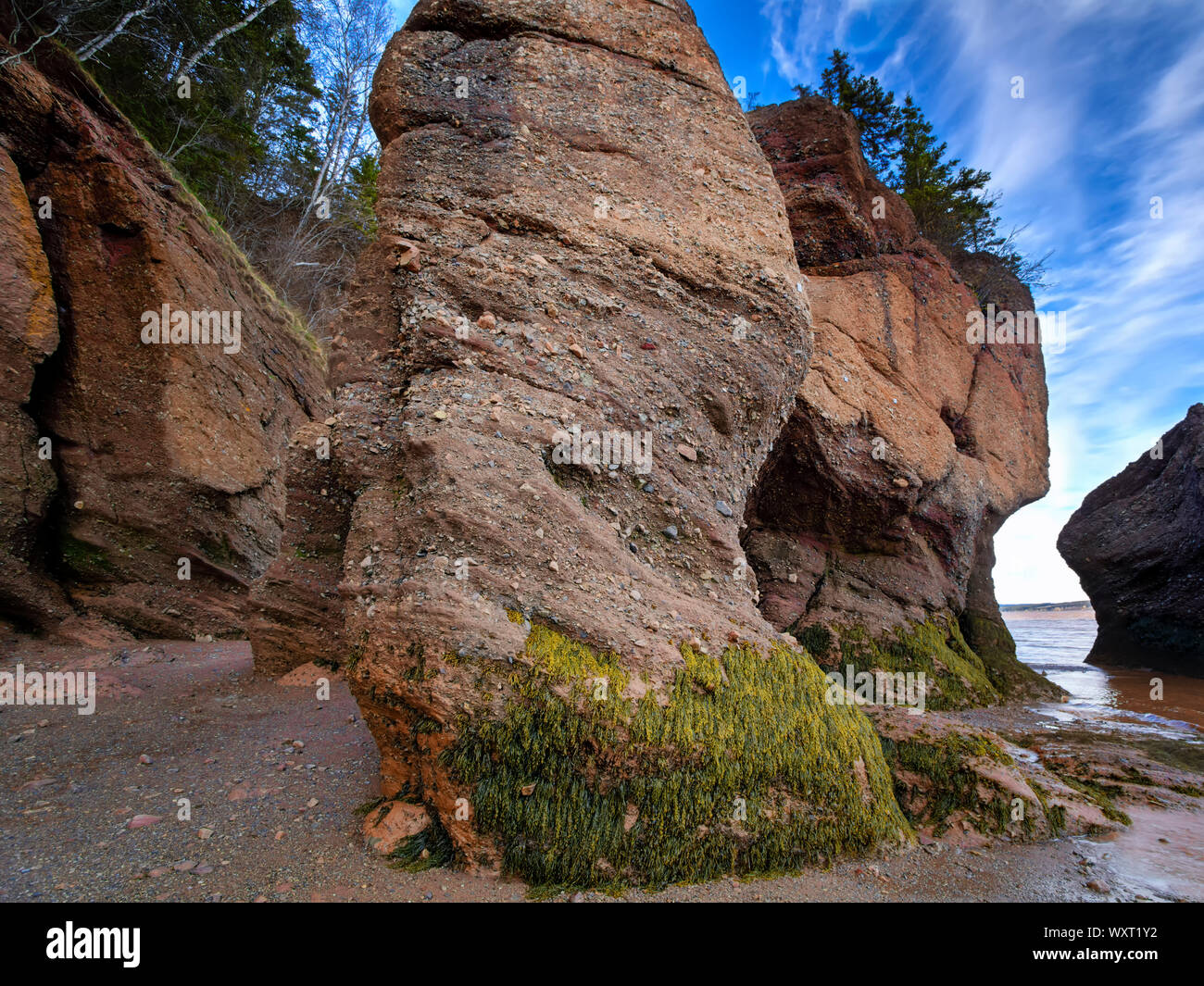 Hopewell rocks provincial park sunrise hi-res stock photography and ...