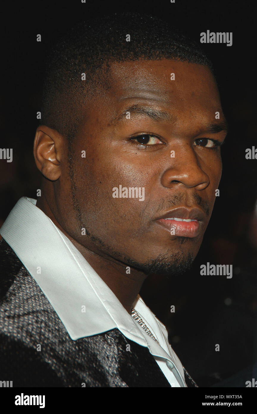 Curtis '50 Cent' Jackson at the World Premiere of 'Get Rich Or Die Tryin' held at the Mann Grauman's Chinese Theater in Hollywood, CA. The event took place on Wednesday, November 2, 2005.  Photo by: SBM / PictureLux - File Reference # 33864-2267SBMPLX Stock Photo