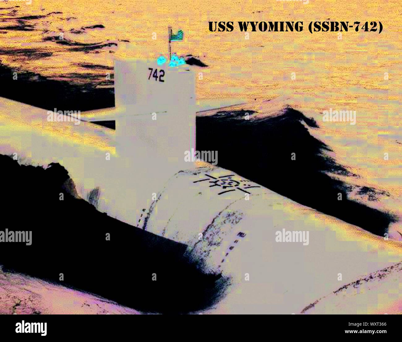 USS WYOMING (SSBN-642) Stock Photo