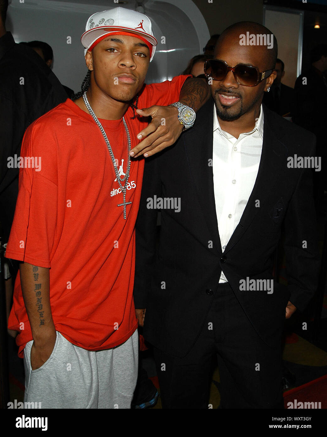 Bow Wow and Jermaine Dupri at the Los Angeles Premiere of "Roll Bounce