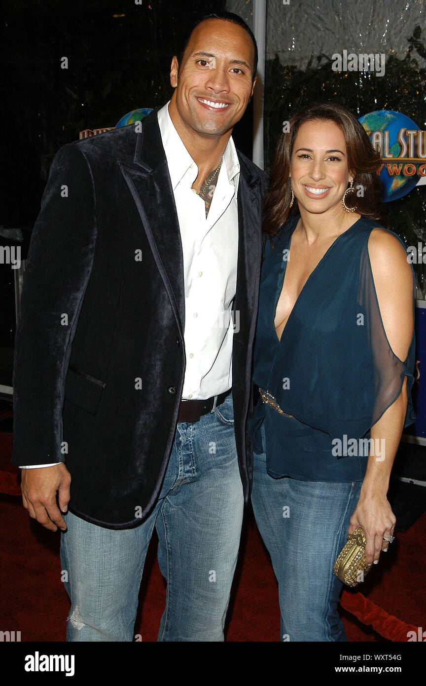 Dwayne The Rock Johnson And Wife Dany Johnson At The World Premiere Of Doom Held At The Universal Studios Cinema At Universal City Walk Universal Studios Hollywood In Universal City Ca The
