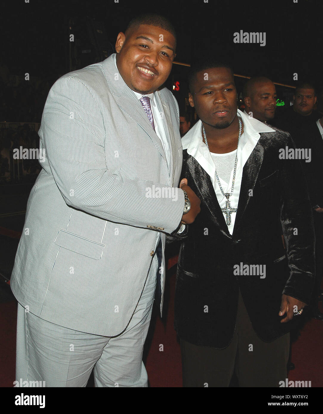 Omar Benson Miller And Curtis 50 Cent Jackson At The World Premiere Of Get Rich Or Die Tryin Held At The Mann Grauman S Chinese Theater In Hollywood Ca The Event Took Place