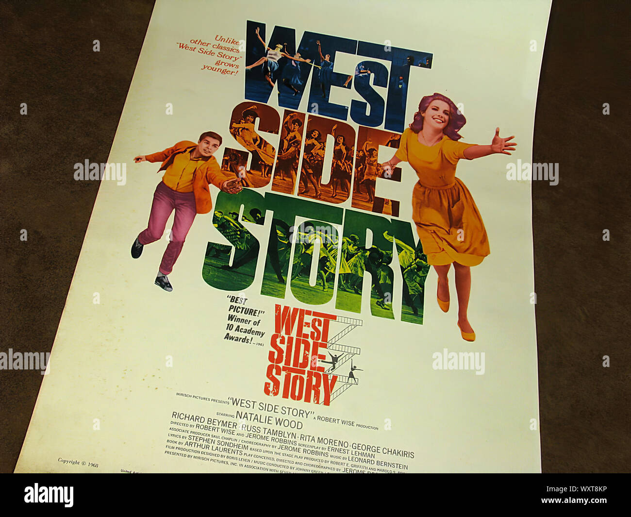Classic movie poster of West Side Story 1961. Stock Photo