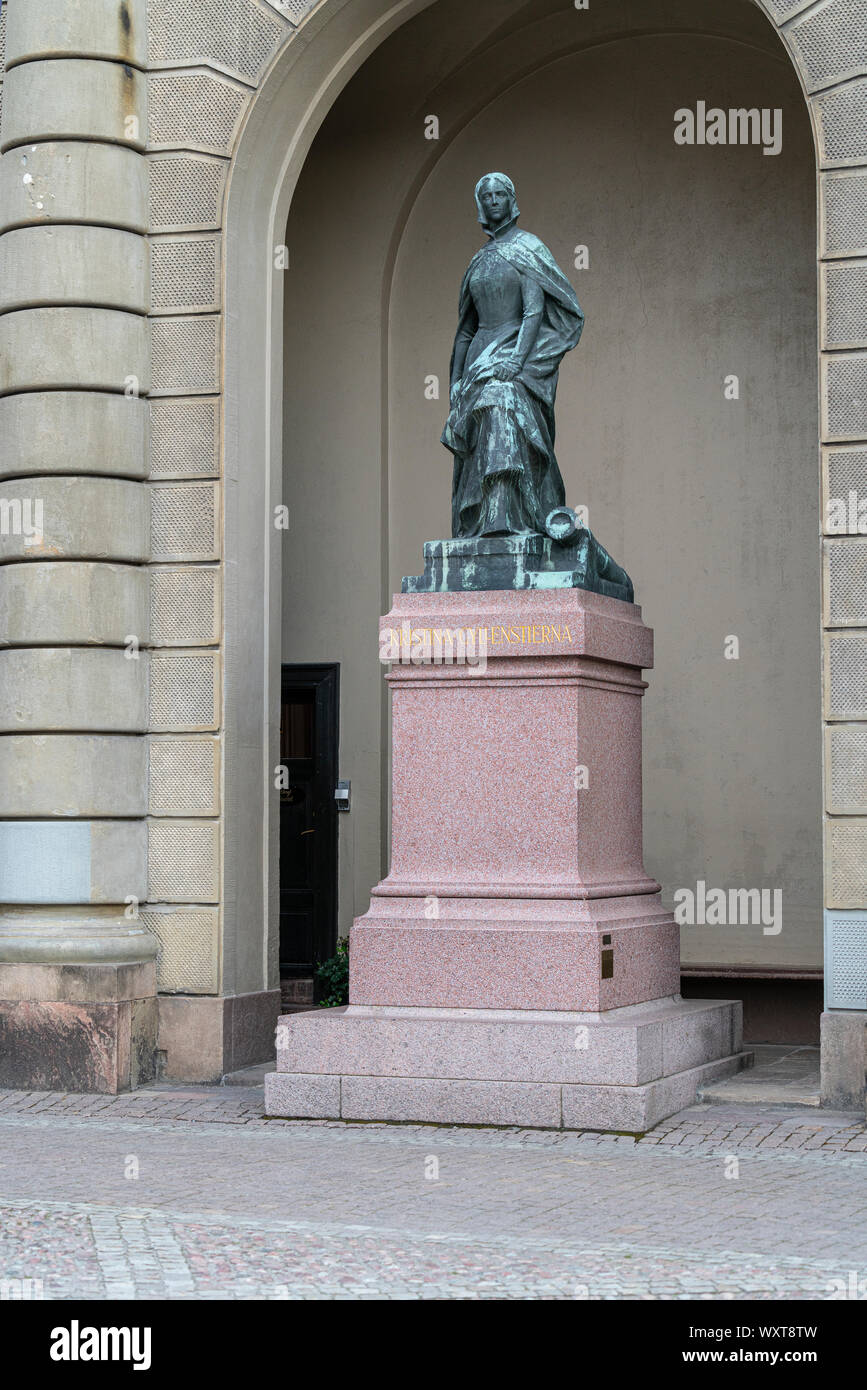 Stockholm, Sweden. September 2019.   Christina Nilsdotter Gyllenstierna (1494 - 1559) was a Swedish noble, wife of Sten Sture the Younger, Regent of S Stock Photo