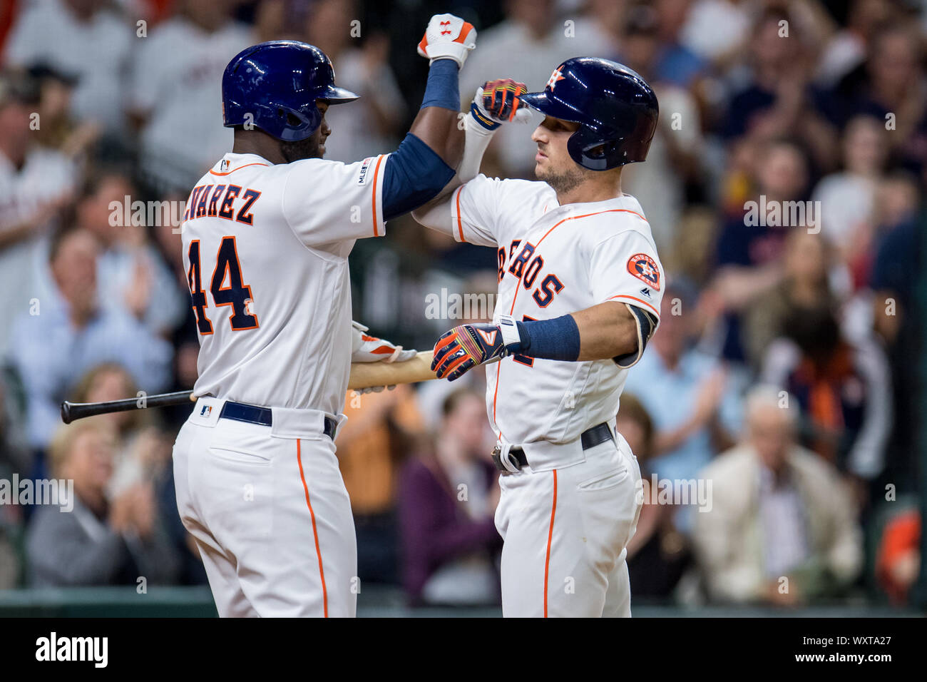 Houston Astros' Yuli Gurriel bats against the Tampa Bay Rays during the  fifth inning of a baseball game Wednesday, Sept. 29, 2021, in Houston. (AP  Photo/David J. Phillip Stock Photo - Alamy