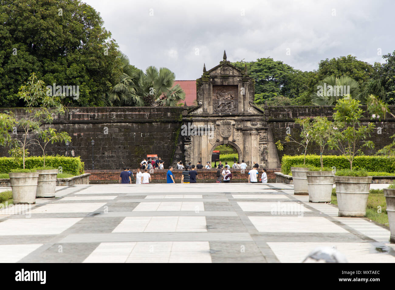 Sep 15, 2019 People who tour Fort Santiago Intramuros, Manila, Philippines Stock Photo