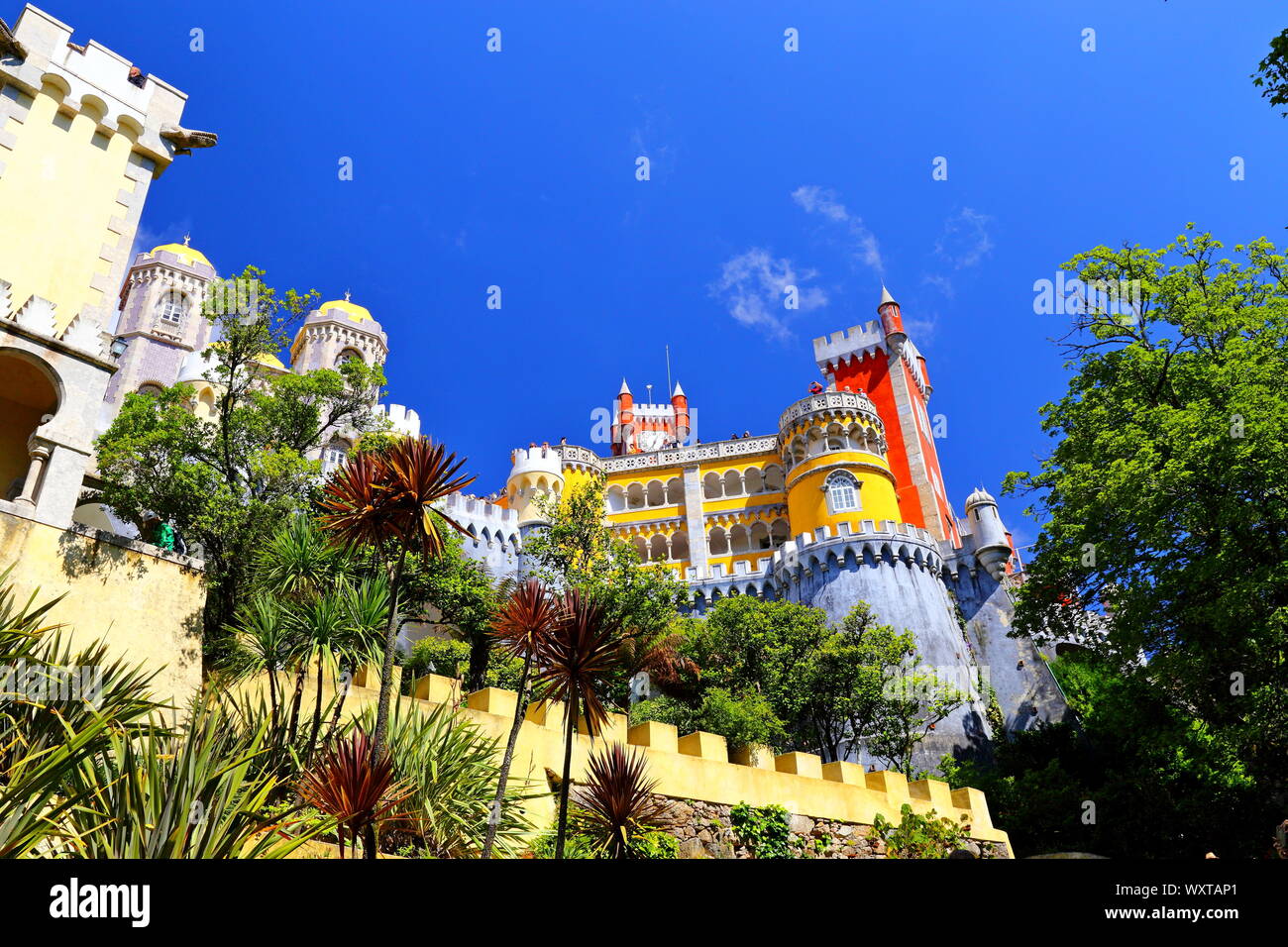 The Pena palace in Sintra, Portugal (Parque e Palacio Nacional da Pena), A  UNESCO World Heritage Site Stock Photo - Alamy