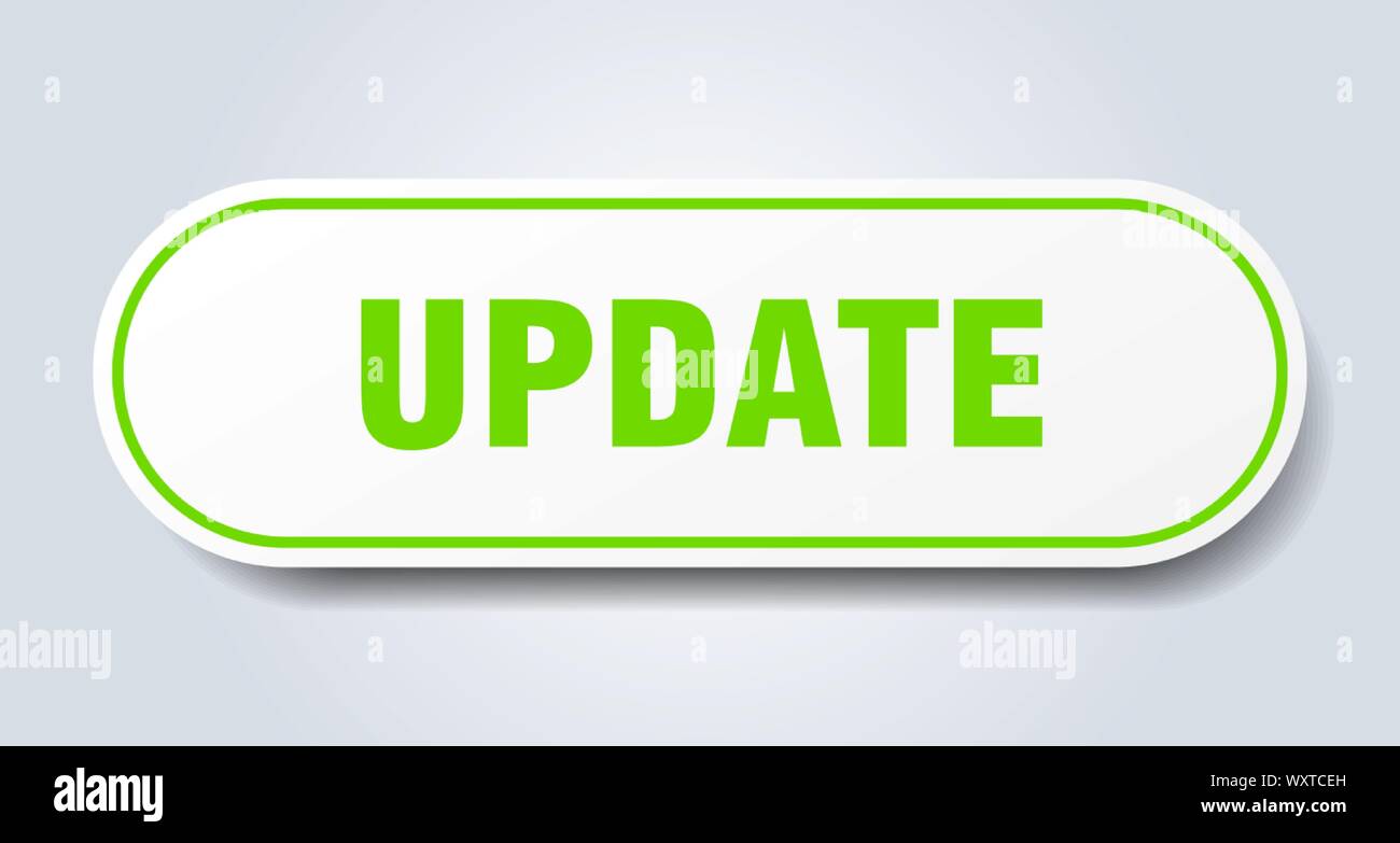 update sign. update rounded green sticker. update Stock Vector Image ...