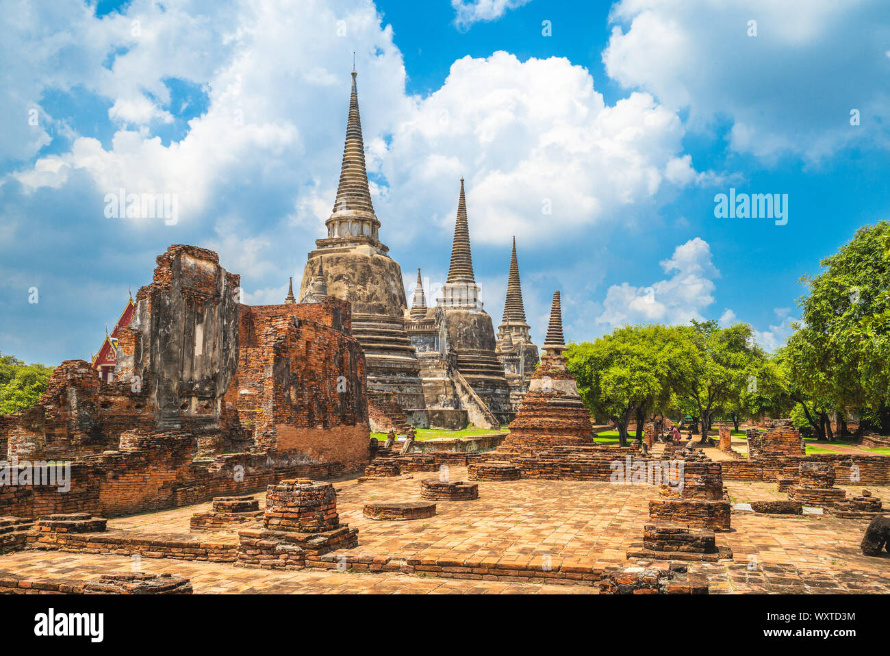 Wat Phra Si Sanphet at ayutthaya, thailand Stock Photo