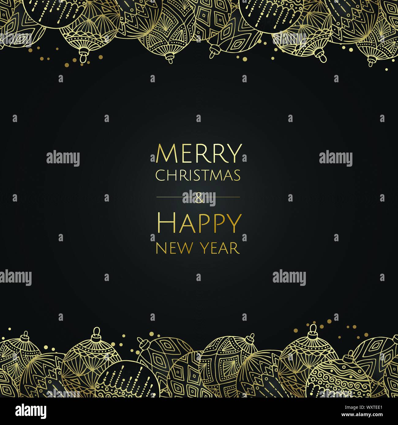 Merry Christmas and Happy New Year. Xmas background with Christmas tree ...