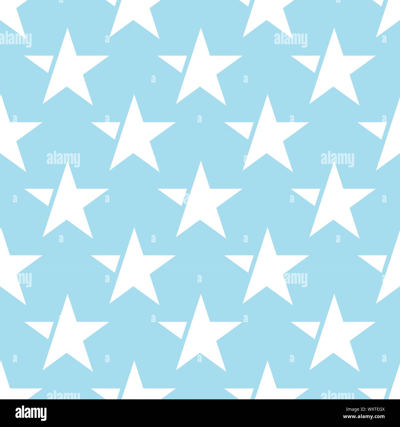 blue seamless pattern with white star. vector Stock Vector Image & Art ...