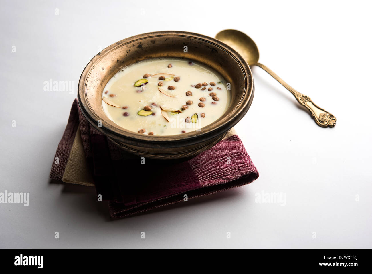 Fruit Rabedi Basundi / Rabri or Rabdi - is a dessert made of condensed milk and dry ...
