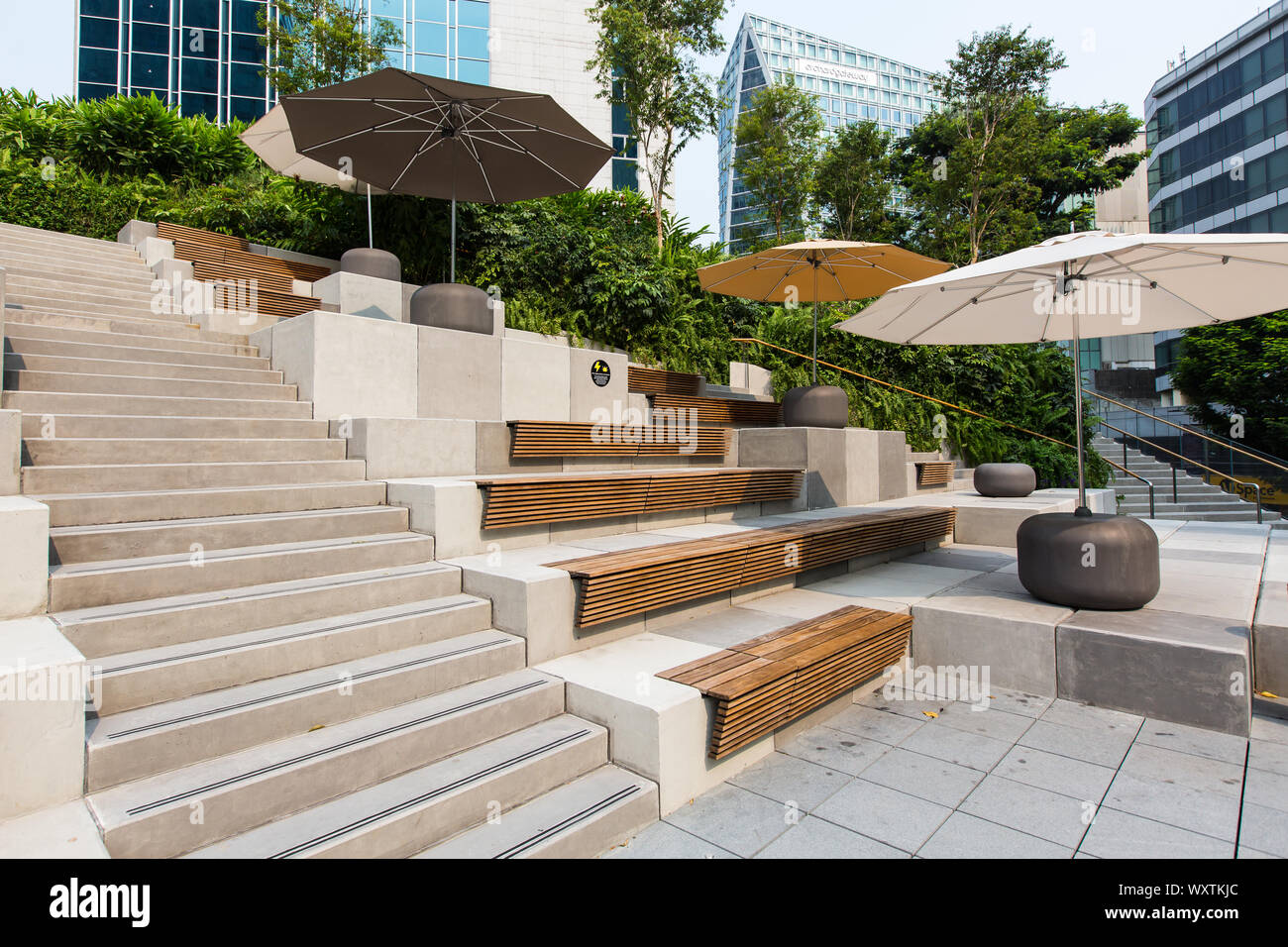 Rooftop space at Design Orchard, Singapore Stock Photo Alamy