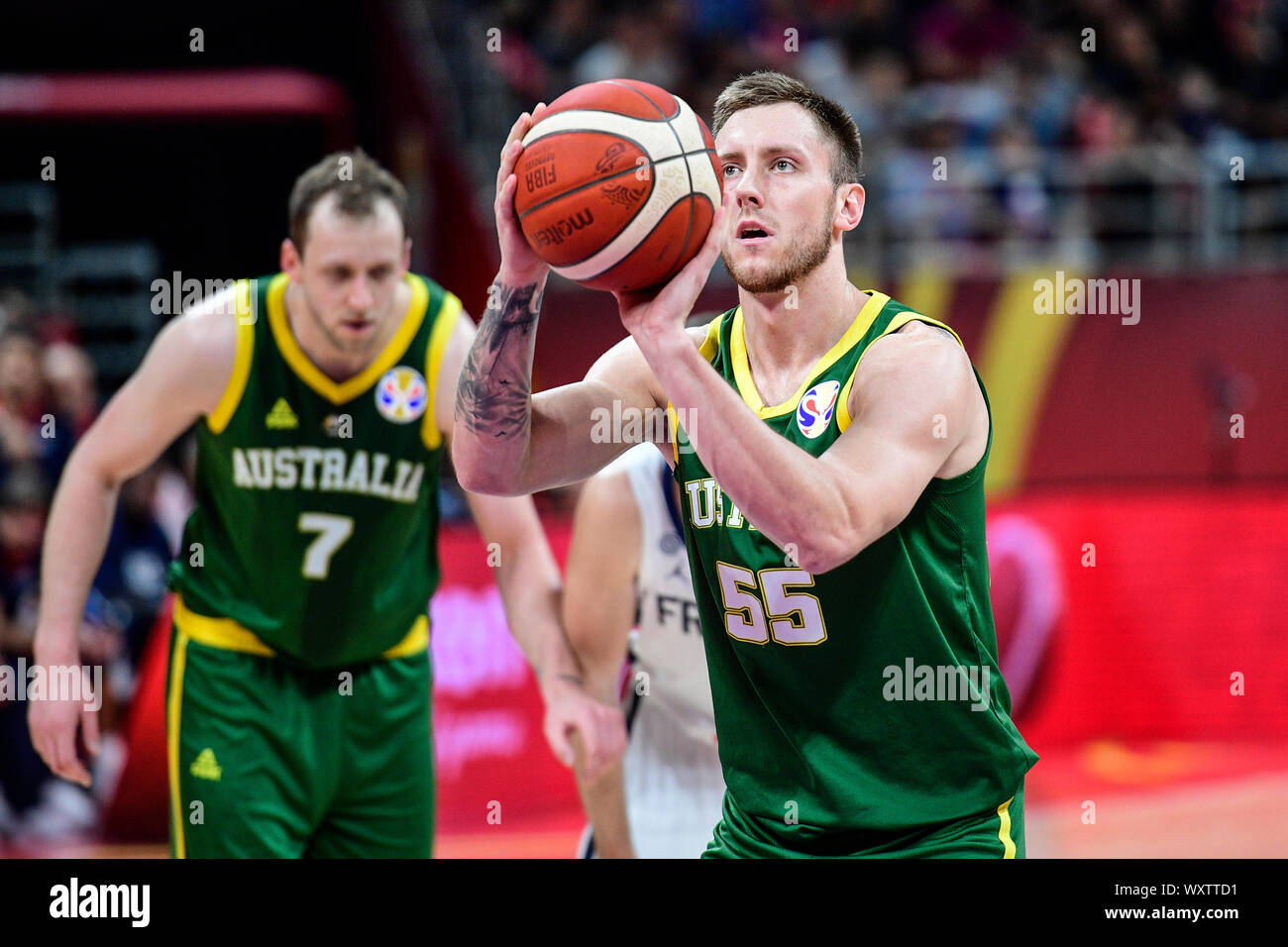 Mitchell Creek (Australia). FIBA Basketball World Cup China 2019, Semifinals. Bronze medal game Stock Photo