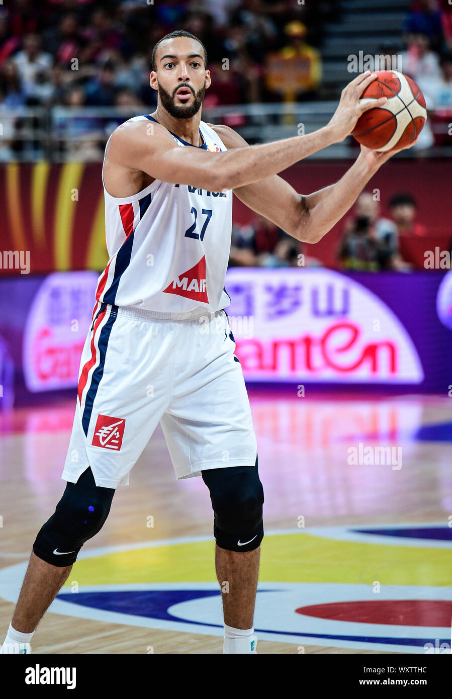 Rudy Gobert (France). FIBA Basketball World Cup China 2019, Semifinals.  Bronze medal game Stock Photo - Alamy