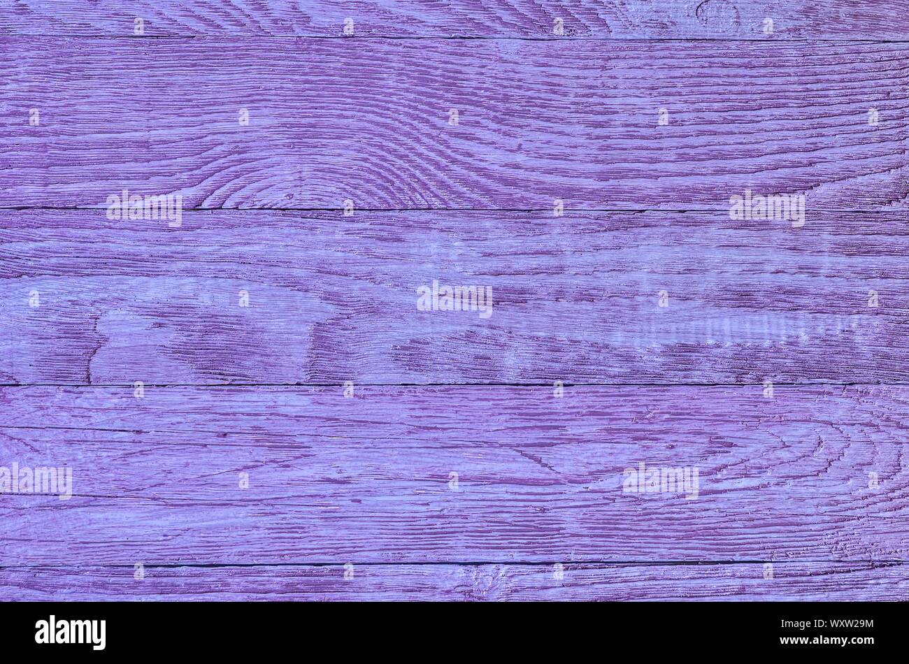 Wooden background texture. Creatively painted intense violet boards. Stock Photo