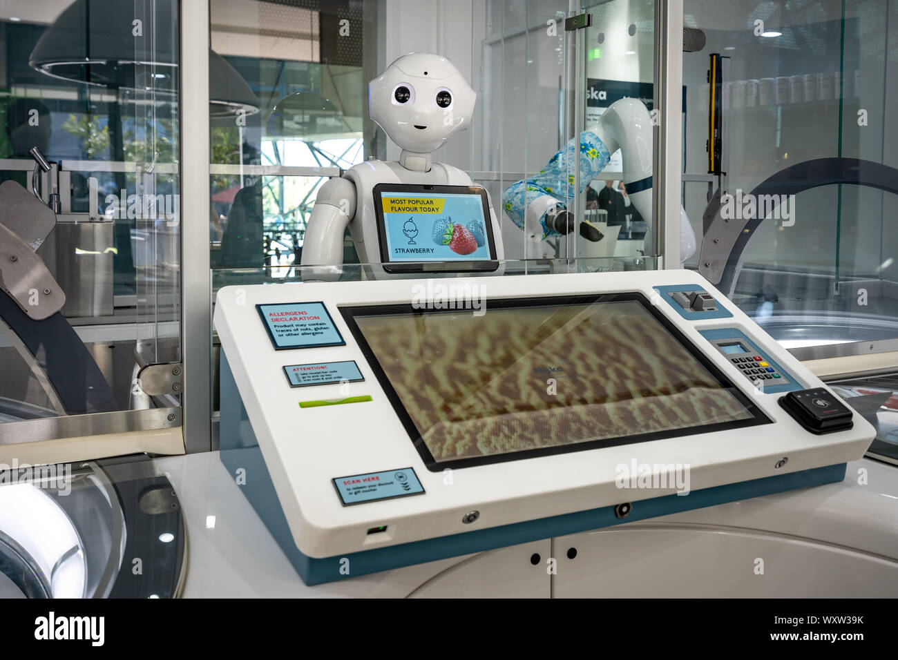 Melbourne, Australia - A new robot-operated ice-cream shop Stock Photo -  Alamy