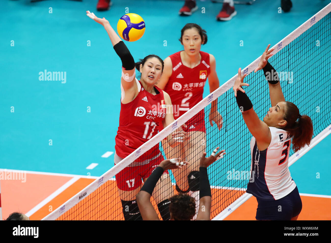 Kanagawa Japan 18th Sep 2019 Ni Yan Chn Volleyball 2019 Fivb Volleyball Women S World Cup First