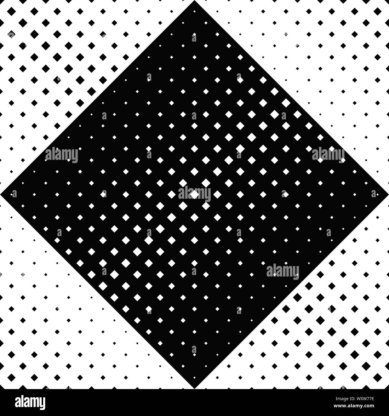 Monochrome seamless square pattern background - black and white ...