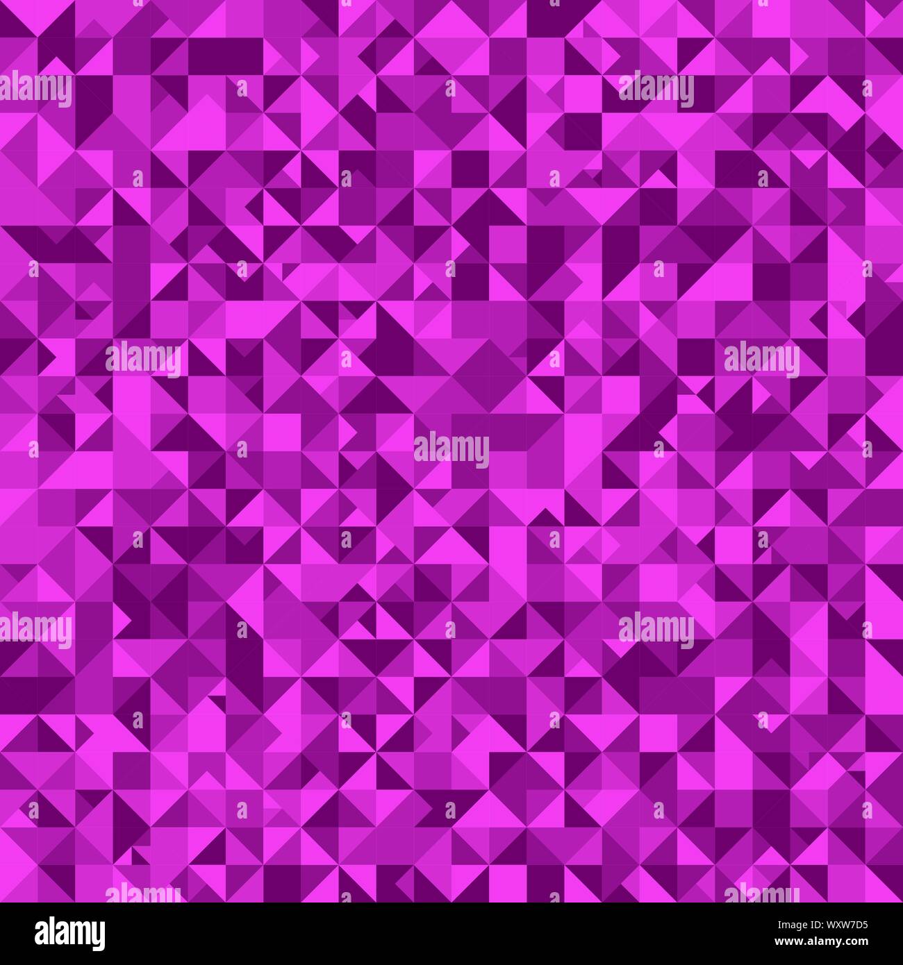 Mosaic triangle pattern background - abstract violet vector graphic design Stock Vector