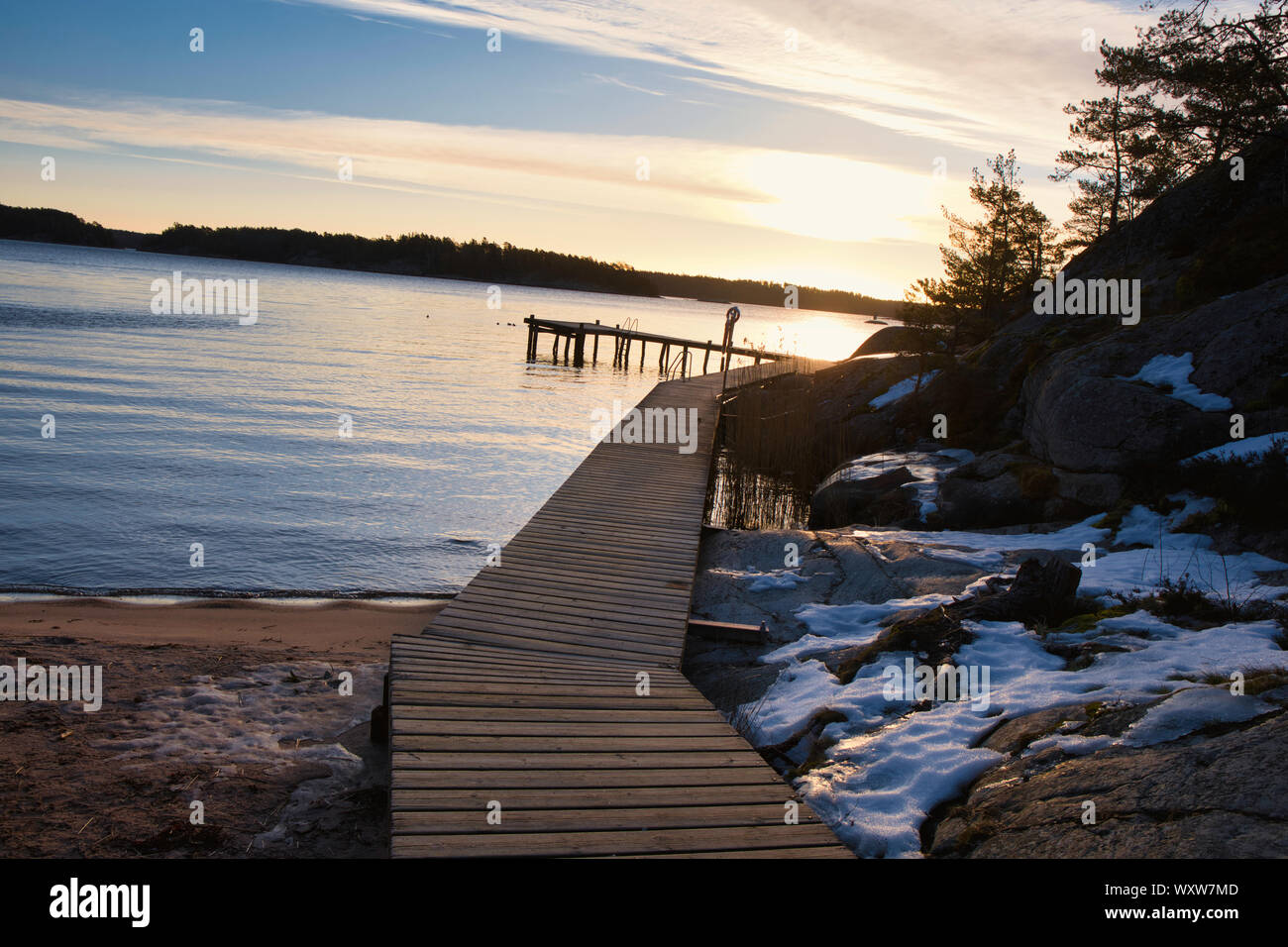 Stavsnas dawn sweden Stock Photo - Alamy