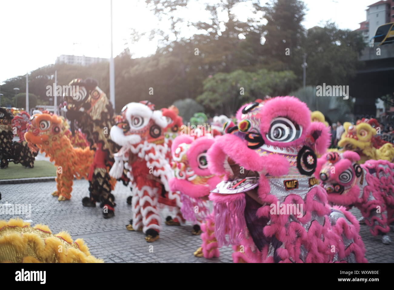 300 Lion Dance Chinese New Year Celebration in Kuala Lumpur Malaysia