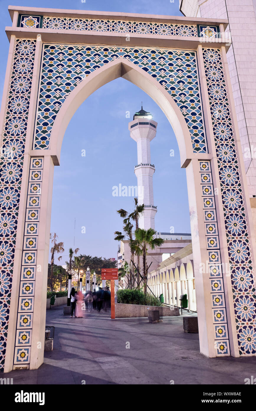 Bandung, Indonesia - July 05, 2015: Masjid Raya Bandung, Great Mosque located in Bandung City, west java, Indonesia Stock Photo