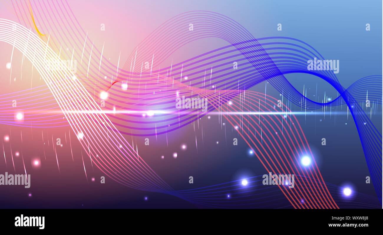 Aurora borealis shiny, abstract vector aurora australis background for ...