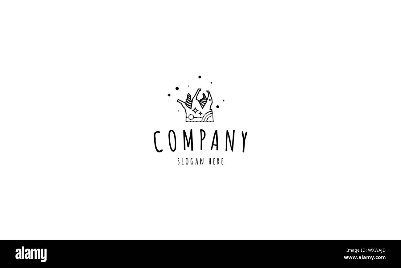 Vector logo on which an abstract image of the crown Stock Vector Image ...