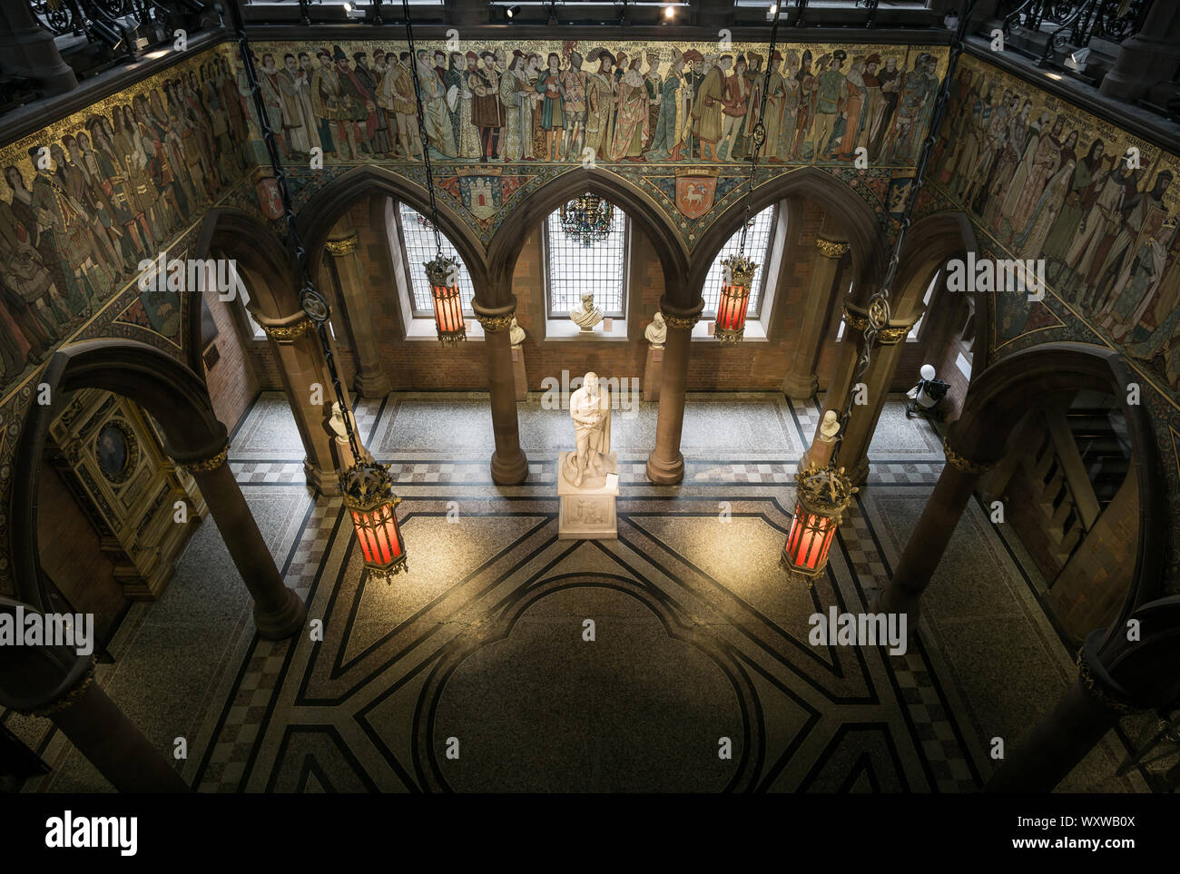 Interior view of the Scottish National Portrait Gallery, Edinburgh, Scotland. Stock Photo