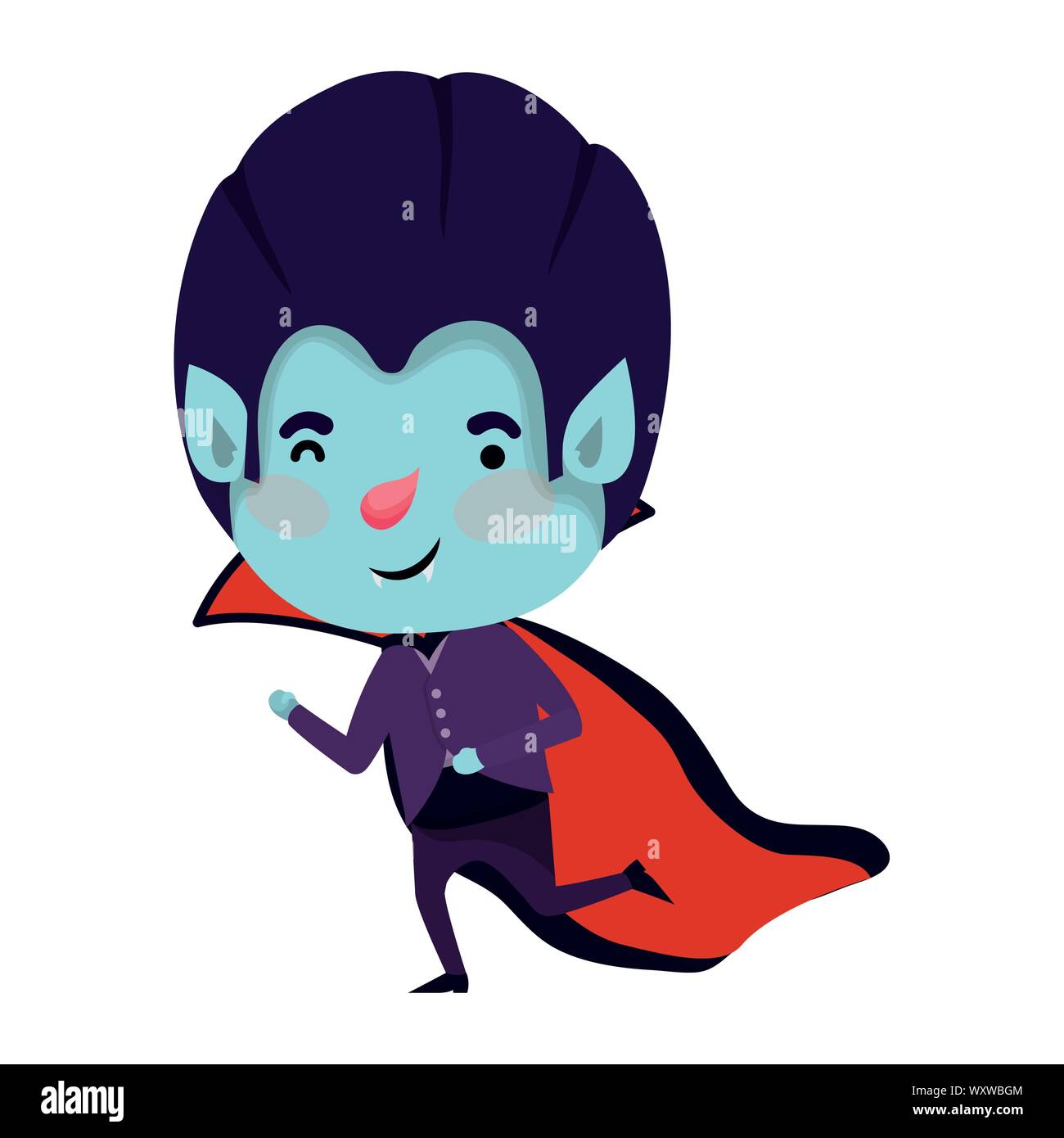 cute little boy with dracula costume Stock Vector Image & Art - Alamy