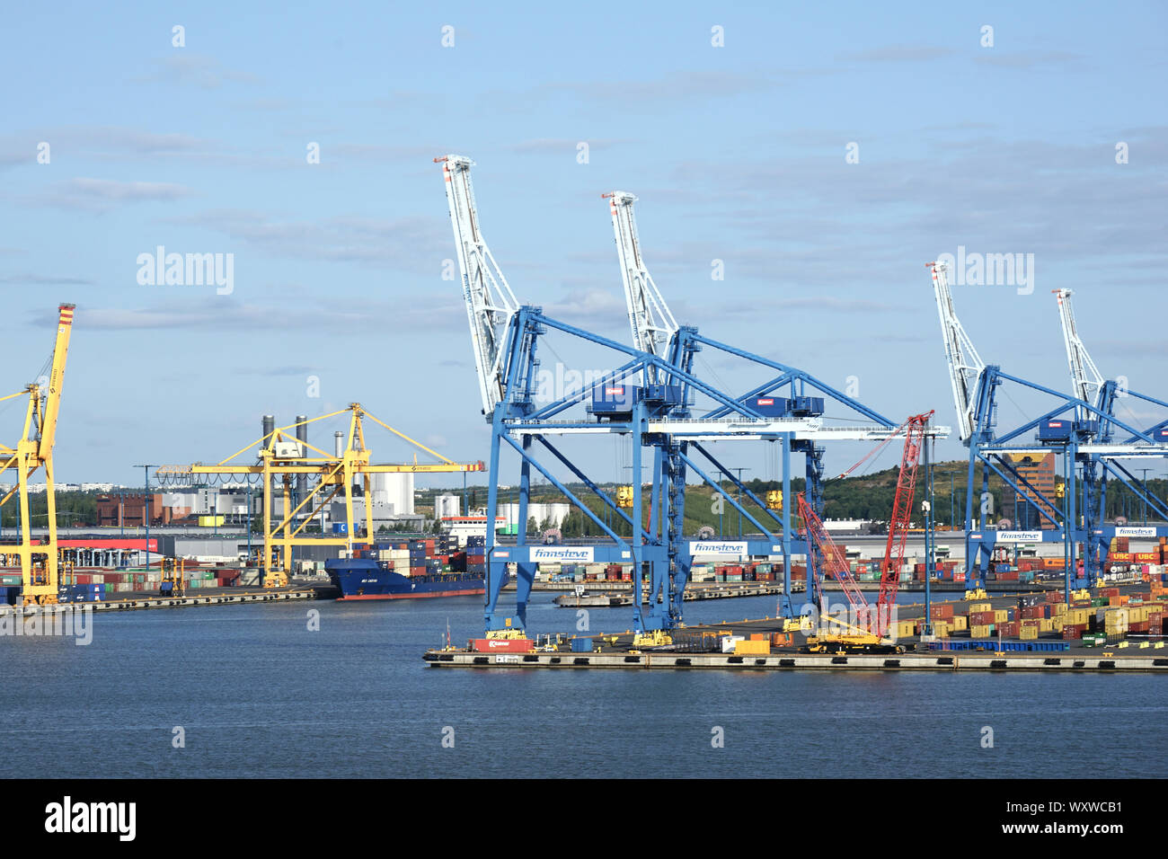 Hafen Vuosaari, Helsinki, Finnland Stock Photo
