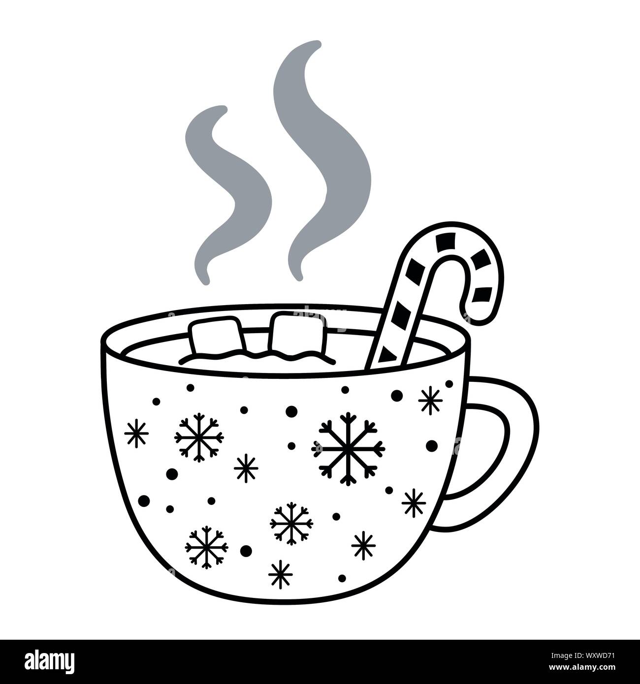 Cup design, Merry christmas season decoration card invitation ...
